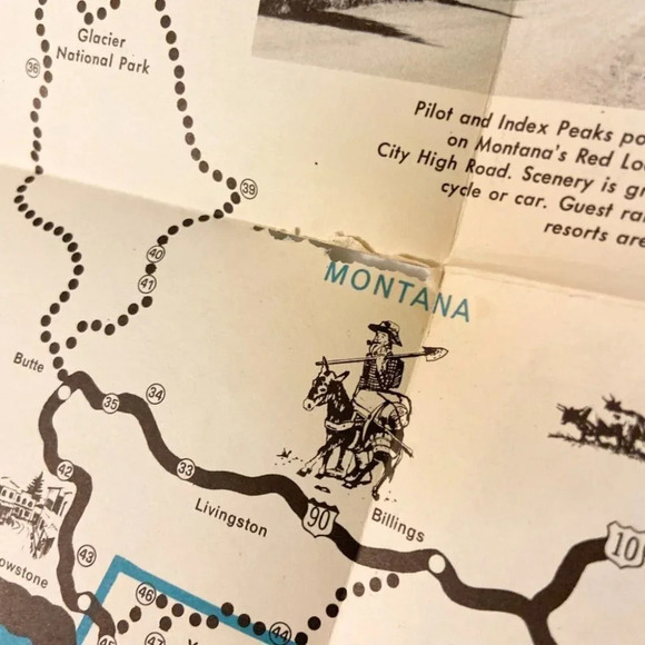 Vintage The Old West Trail 5 Great Western States Travel Brochure United States - Picture 5 of 12